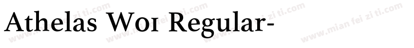 Athelas W01 Regular字体转换